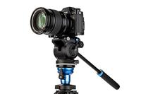 Benro A1573F Serie 1 AL Video Statief & S2PRO Hoofd - Nivellering Kolom, 3 Been Secties, Flip Lock Been Release - thumbnail
