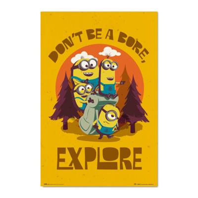 Poster Minions - Don't Be A Bore Explore 61x91,5cm