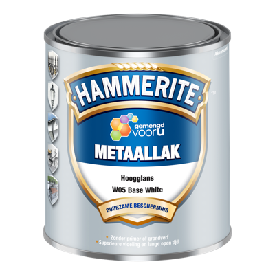 Hammerite Metaallak Hoogglans | White | W05 | 1L - 5085453