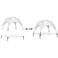 VidaXL Hondenbed zilvergrijs 104 x 86 x 84,5 cm staal - thumbnail