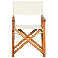 VidaXL Regisseursstoelen 2 st massief acaciahout - thumbnail