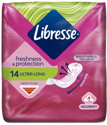 Libresse Ultra long triple protection 14 Stuks