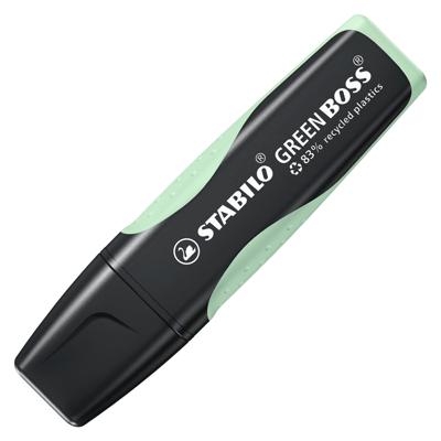 STABILO GREEN BOSS Pastel, milieuvriendelijke markeerstift, vleugje mint, per stuk STABILO GREEN BOSS Pastel, milieuvriendelijke markeerstift, vleugje mint, per stuk