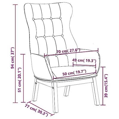 Relaxstoel stof blauw