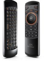 Rii Mini Wireless Keyboard i25 RF Draadloos Drukknopen Zwart, Oranje afstandsbediening - thumbnail