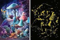 Ravensburger Puzzel moonlight mushrooms 500st - thumbnail