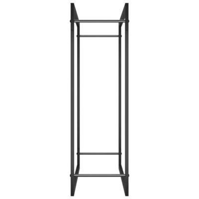 Haardhoutrek 80x28x86 cm staal matzwart Haardhoutrek 80x28x86 cm staal matzwart