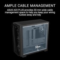 Asus A23 PLUS TG ARGB PC-behuizing Zwart - thumbnail