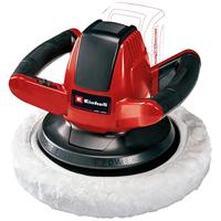EINHELL accu polijstmachine ce-cb 18/254 li solo (rood/zwart, accu en oplader niet inbegrepen) - thumbnail