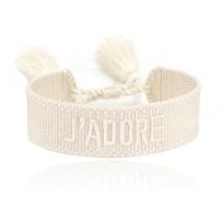 Deja J'adore Minimalistische Armband - Wit - thumbnail