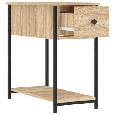 Nachtkastjes 2 st 30x60x60 cm bewerkt hout sonoma eikenkleurig