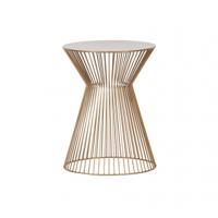 WOOOD Bijzettafel 'Suus' 35cm, kleur Goud - thumbnail