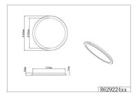 Trio Design plafonnièreCamillus Ø 40cm - R62922432 - thumbnail