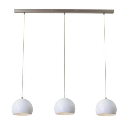 Masterlight leuke eettafel hanglampConcepto 3x20 metaalgrijs met wit - 2810-06-130-3