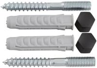 MONTAGESET M8 GARDELUX-2 MAT ZWART (2095) - thumbnail