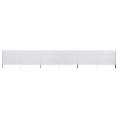 VidaXL Windscherm 6-panelen 800x120 cm stof zandwit VidaXL Windscherm 6-panelen 800x120 cm stof zandwit