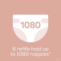 Navulling x6 vuilniszakken Dress up ANGELCARE blauw en wit - thumbnail