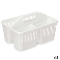 Organizer Wit Plastic 31,3 x 18 x 22 cm Reinigend (12 Stuks) - thumbnail
