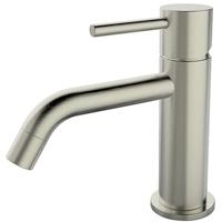 Wiesbaden Style Wastafelkraan - Geborsteld Staal - thumbnail