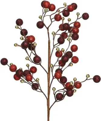 Everlands kunsttak bessen 60cm rood