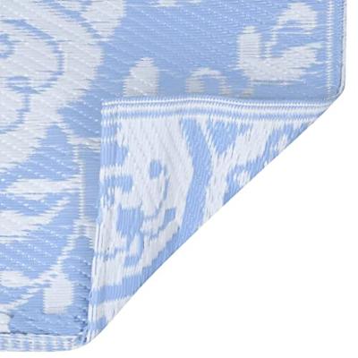 VidaXL Buitenkleed arakil 80x150 cm pp babyblauw VidaXL Buitenkleed arakil 80x150 cm pp babyblauw