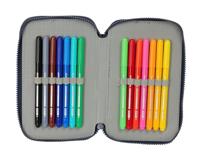 Schooletui met Accessoires El Niño Kook Marineblauw 12,5 x 19,5 x 4 cm 29 Onderdelen - thumbnail