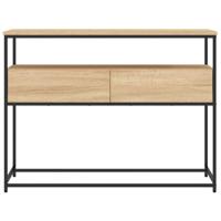 Wandtafel 100x40x75 cm bewerkt hout sonoma eikenkleurig - thumbnail