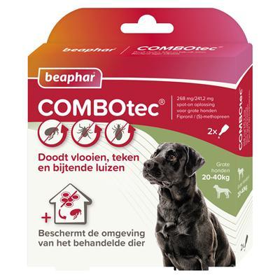 Beaphar Combotec antivlomiddel hond 2 pipetten 20-40 kg Beaphar Combotec antivlomiddel hond 2 pipetten 20-40 kg
