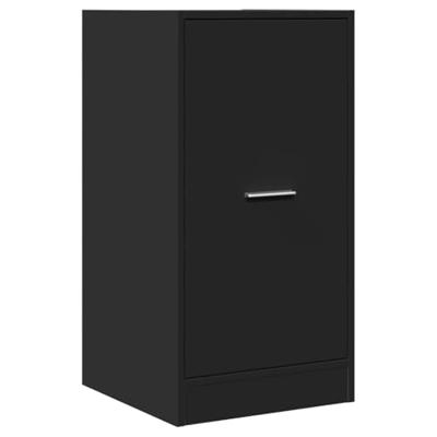 Apothekerskast 40x41x77,5 cm bewerkt hout zwart - thumbnail