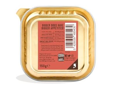 Edgard & Cooper Natvoer voor Senior Honden - (Kip & Zalm, 11 x 150g Kuipje), Vers Vlees: Écht Voedzaam En Zonder Granen