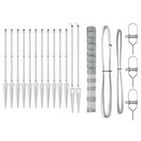 Weidehekwerk Zilver 25 x 1.4 m Gegalvaniseerd staal - thumbnail