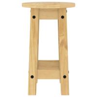 Barkrukken 2 st massief grenenhout - thumbnail