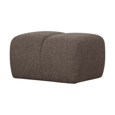 Woood Mojo poef bouclé Bruin Melange