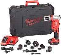 Milwaukee M18 HKP-201CA Accu Hydraulische Ponsmachine Set FORCE LOGIC™ 18V 2.0Ah in koffer - 4933451204 - thumbnail