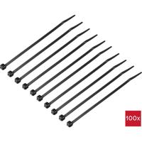 TRU COMPONENTS TC-12533324 Kabelbinder 150 mm 3.6 mm Zwart Bestand tegen kou 100 stuk(s) - thumbnail