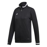 Adidas T19 Track Jacket Dames Zwart - thumbnail