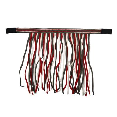 Pagony Stripe vliegenfrontriem grijs maat:pony