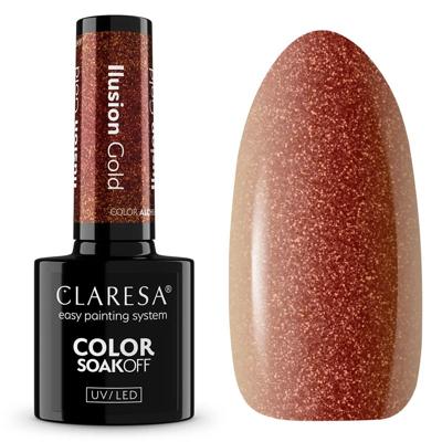 Claresa uv/led gellak 5ml color alchemy - illusion gold