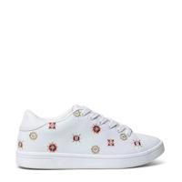 Desigual leren sneakers wit - thumbnail