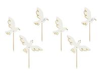 Cupcake Toppers Duif (6st) - thumbnail
