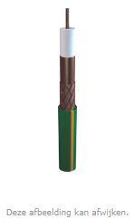Groene coaxkabel voor in de grond (prijs per meter) Coax9 voor internet en TV TKF