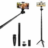 MOJOGEAR Vlog KIT: mini-statief, telefoonhouder & extra lange selfie stick - thumbnail
