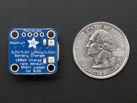 Adafruit Micro Lipo w/MicroUSB Jack - USB LiIon/LiPoly oplader - thumbnail