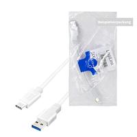 LogiLink USB-kabel USB 3.2 Gen1 (USB 3.0 / USB 3.1 Gen1) USB-A stekker, USB-C stekker 0.50 m Wit CU0173 - thumbnail