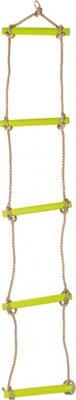Small Foot - touwladder met 5 treden groen, 200cm