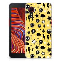 Silicone Back Case Samsung Galaxy Xcover 5 Punk Geel - thumbnail