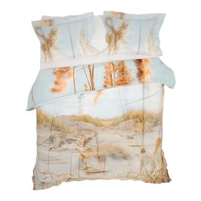 Heckett Lane Dekbedovertrek Katoen Satijn Ubon - cloud sand