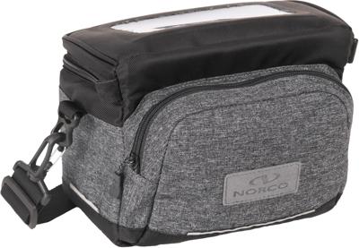 NORCO stuurtas "ashby" handlebar bag ashby grey/black