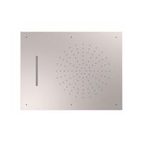 Hoofddouche Tres Plafond met Waterval 50x65 cm Staal - thumbnail