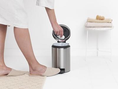 Brabantia newicon pedaalemmer 3l mat staal